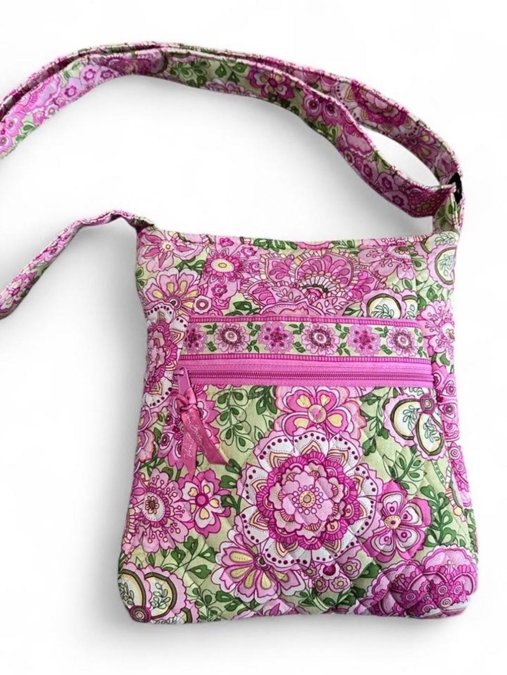 Vera Bradley Petal Pink Hipster Floral Crossbody Bag Retired Petal Pink Pattern